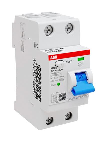 ABB 2CSF202568R3250 Disyuntores RCBO, RCD, GFCI, AFDD