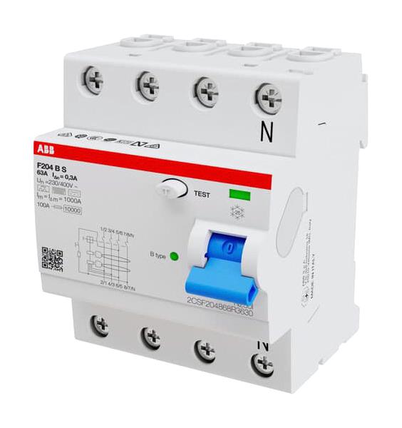 ABB 2CSF204868R3630 Disyuntores RCBO, RCD, GFCI, AFDD