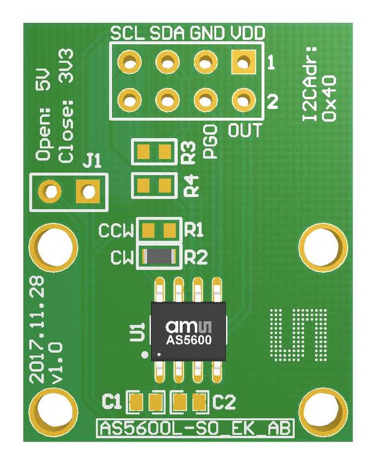 AMS OSRAM GROUP AS5600L-SO_EK_AB Kits De Evaluación Y Desarrollo De Sensores