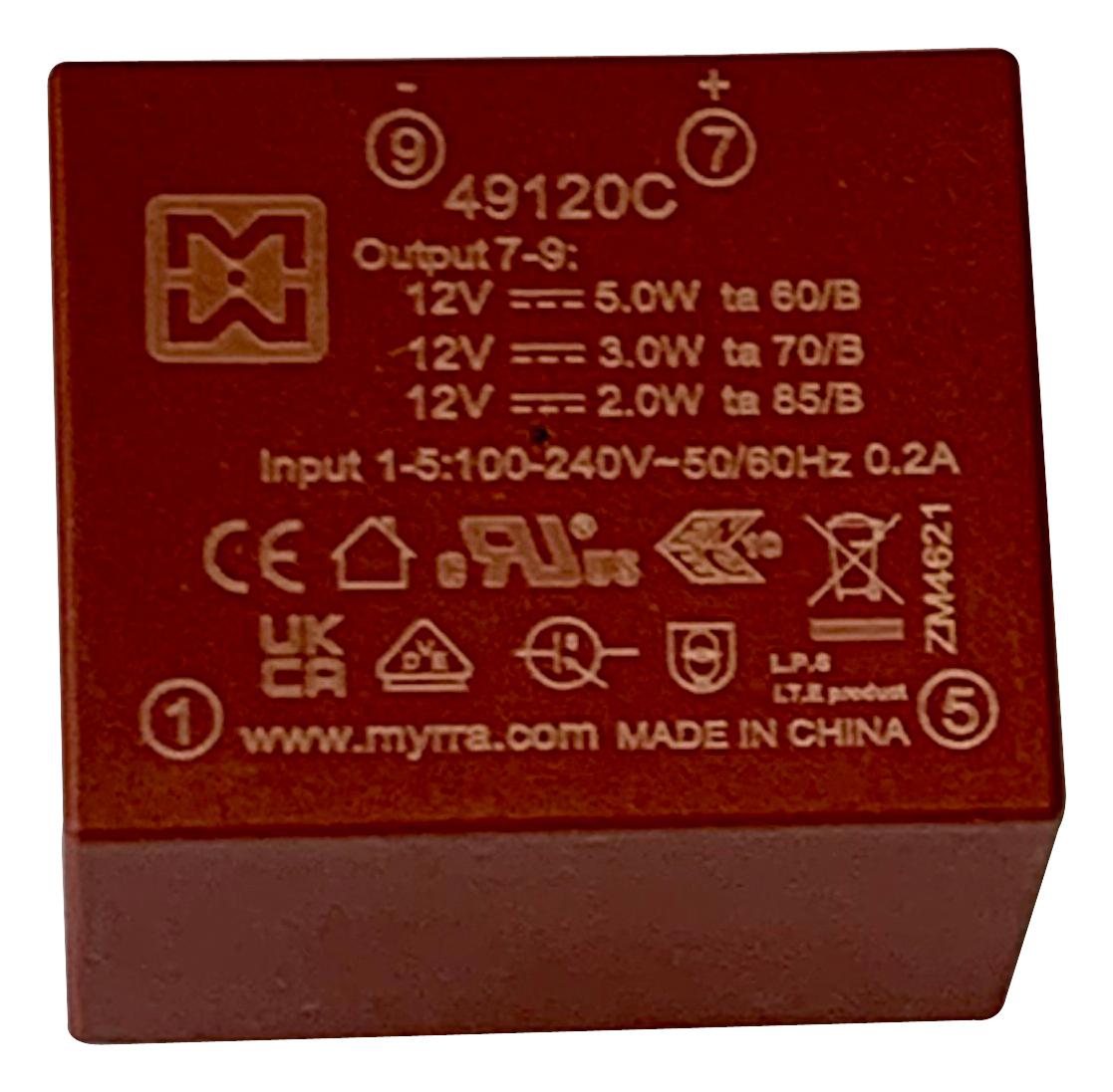 MYRRA 49120C Convertidores De Montaje En PCB (AC / DC)