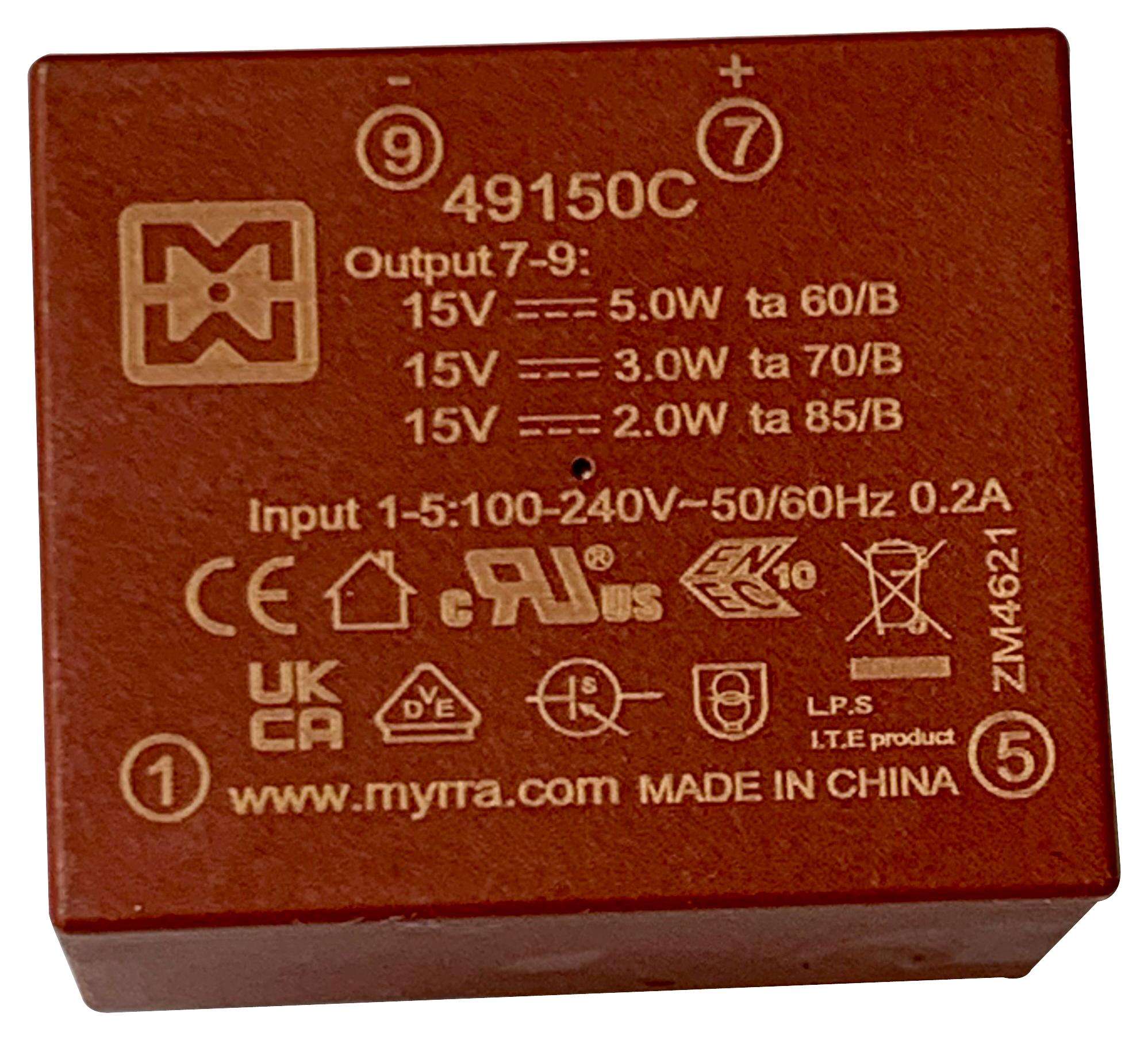 MYRRA 49150C Convertidores De Montaje En PCB (AC / DC)