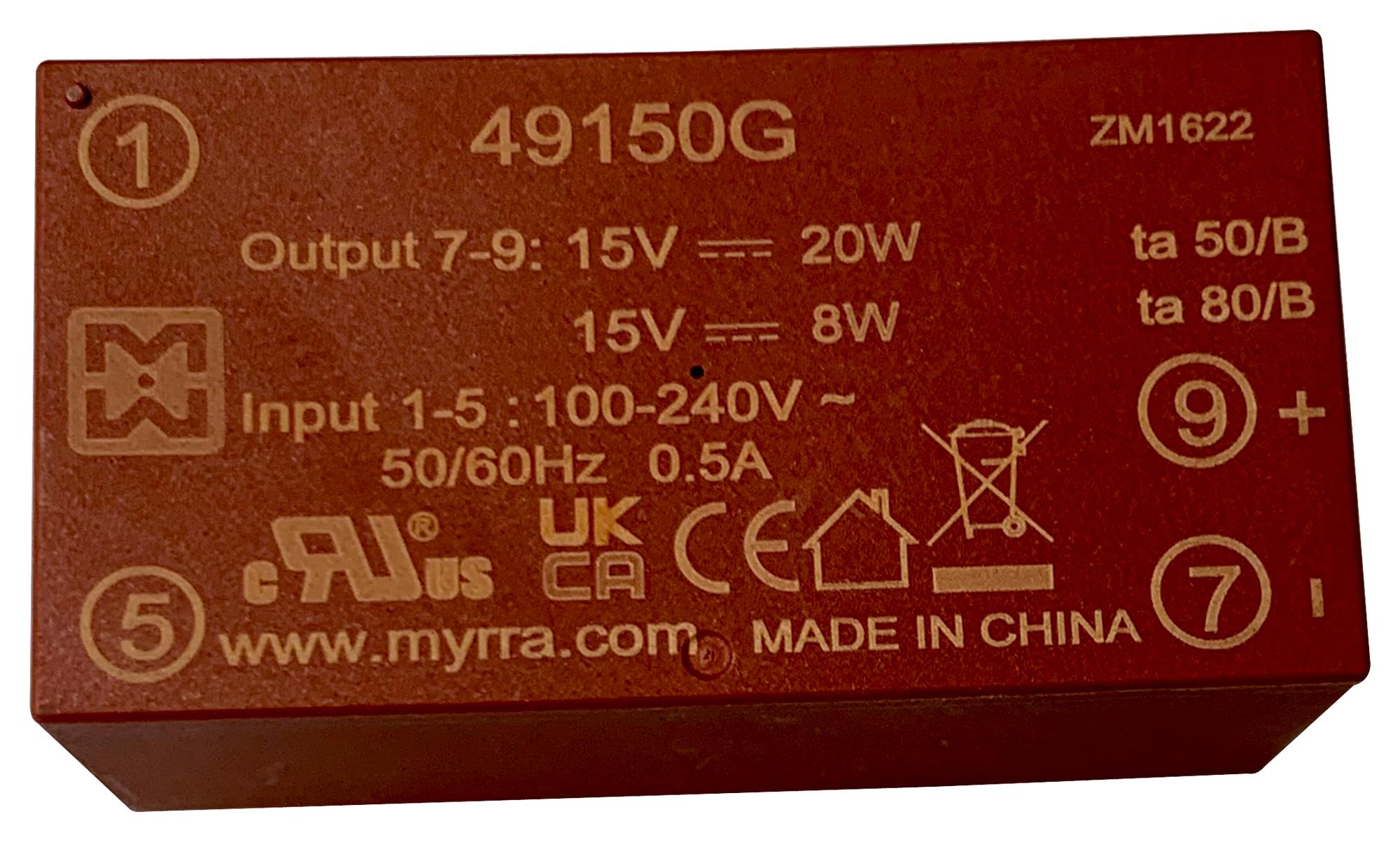 MYRRA 49150G Convertidores De Montaje En PCB (AC / DC)