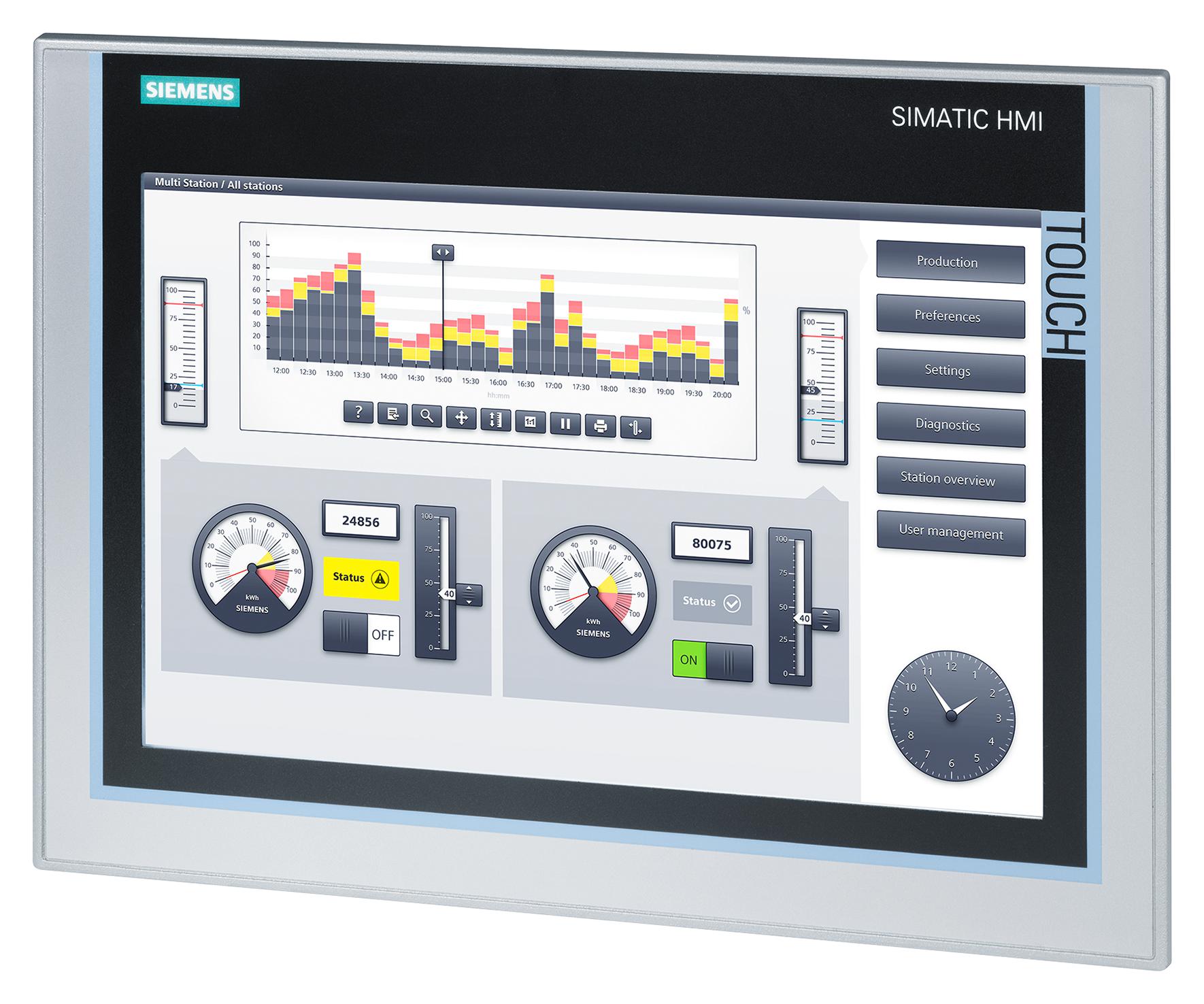 SIEMENS 6AV2124-0MC01-0AX0. Pantallas Táctiles