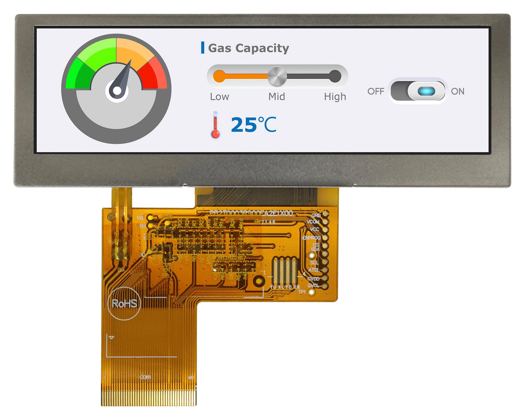 MIDAS DISPLAYS MDT0390A6IH-RGB Pantallas LCD De TFT