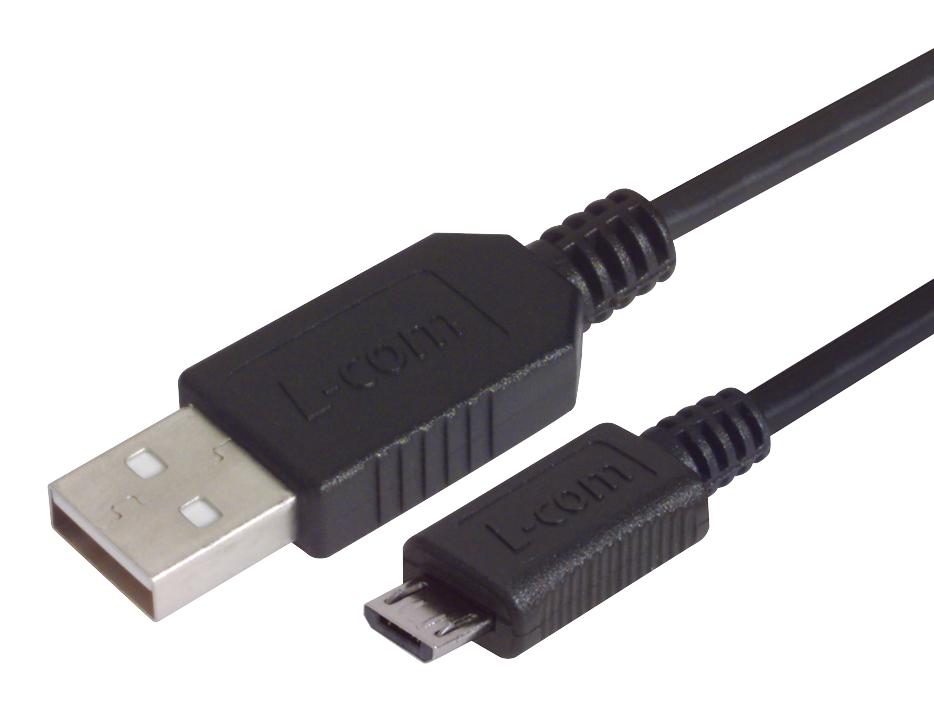 L-COM CSMUAZMICB-03M Cables Lightning / USB