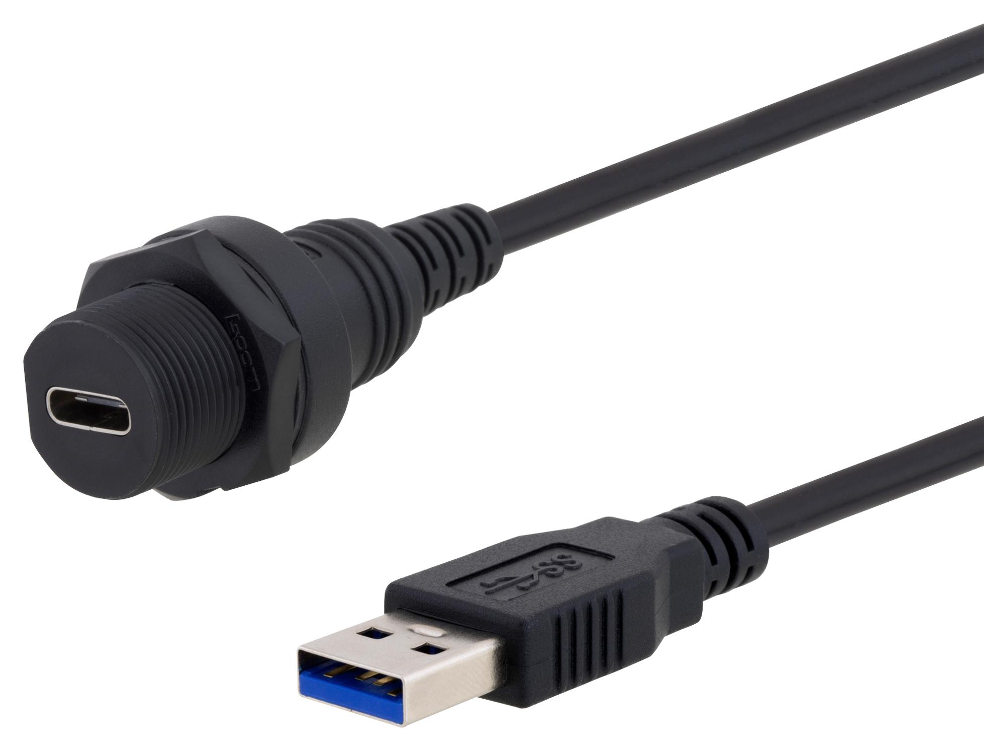 L-COM U3A00026-1M Cables Lightning / USB