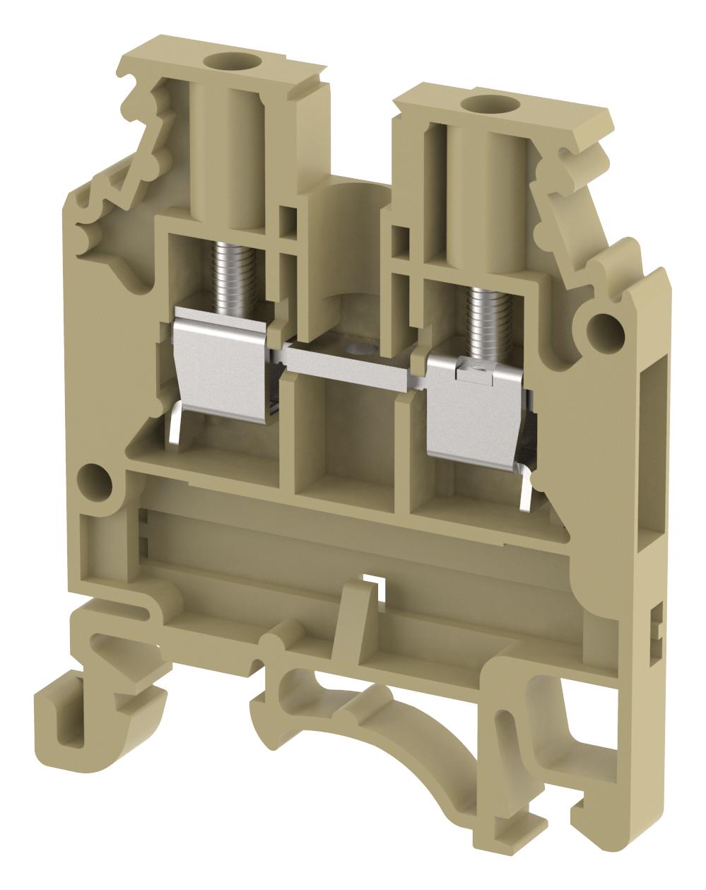 ELKAY KUT2.5N / BEIGE Bloques De Terminales Para Montaje En Carril DIN