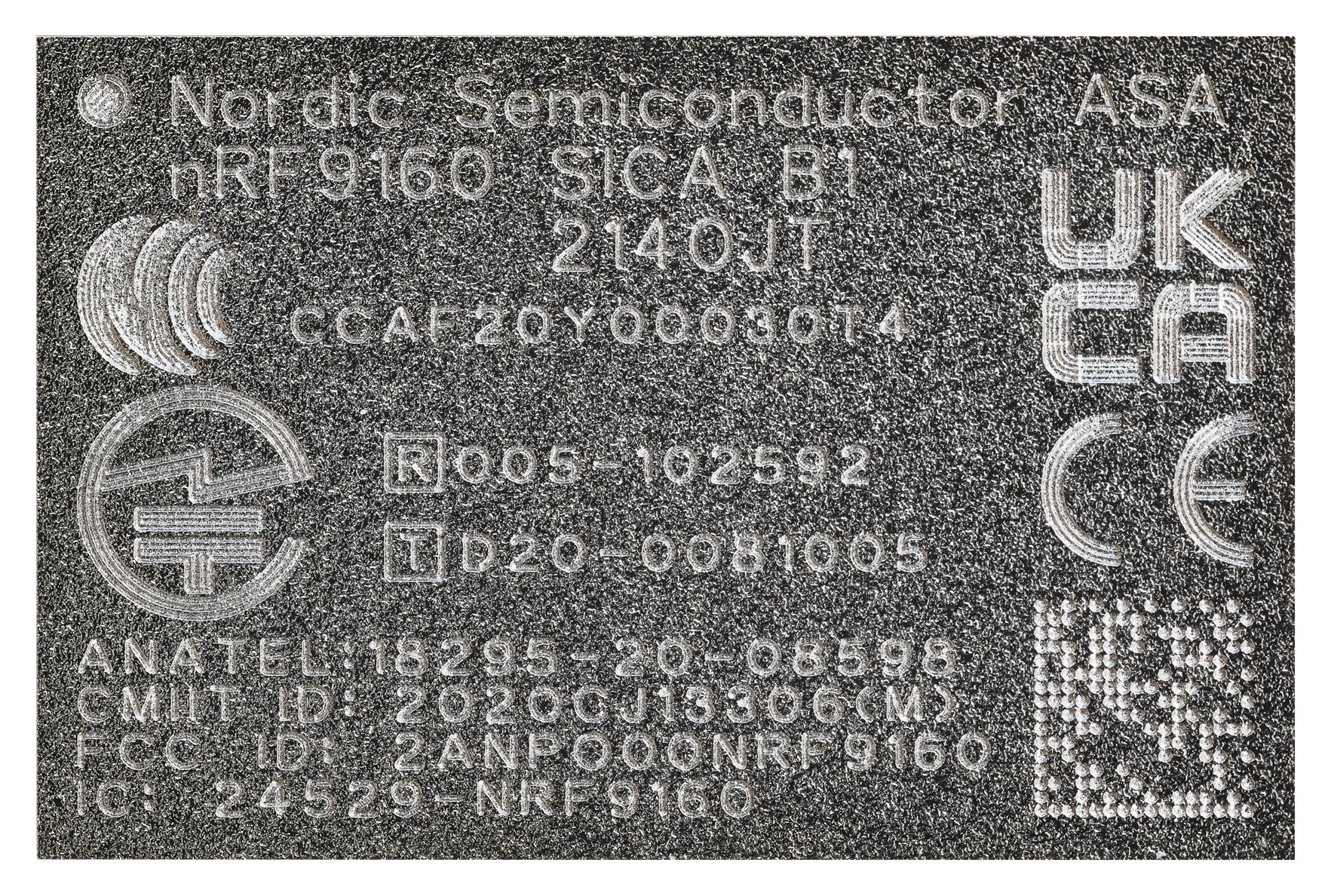 NORDIC SEMICONDUCTOR NRF9160-SICA-B1A-R Módulos Y Módems GSM, GPRS, CDMA Y HSPA