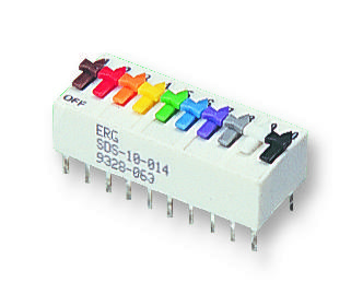 ERG COMPONENTS SDS-10-014 Interruptores DIP Y SIP