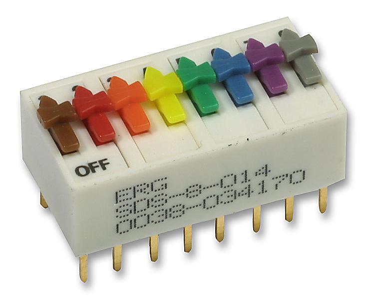 ERG COMPONENTS SDS-8-014 Interruptores DIP Y SIP