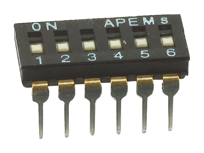 APEM NDIR-06-S-TV Interruptores DIP Y SIP