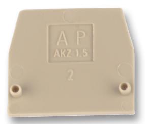 WEIDMULLER AKZ 1.5 END PLATE Accesorios Para Bloques De Terminales