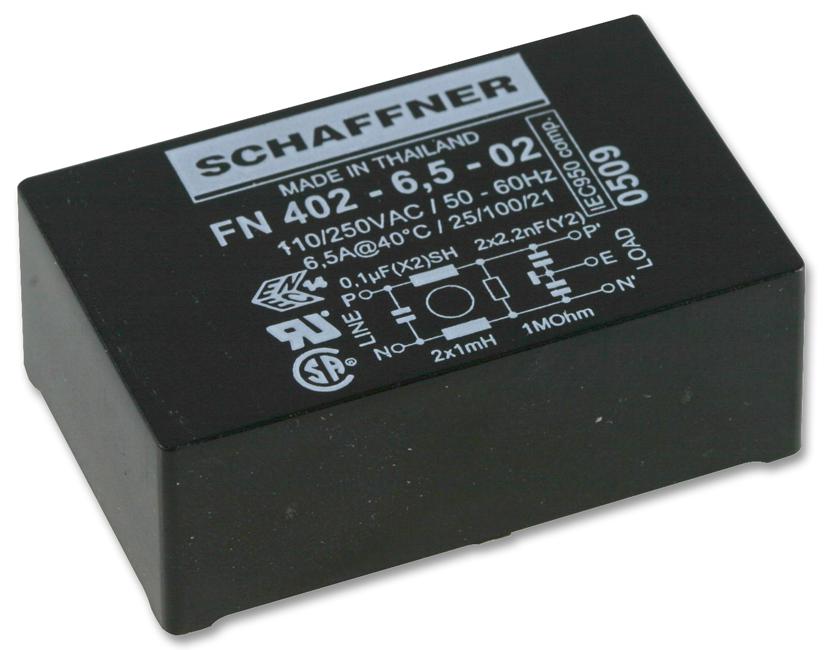 SCHAFFNER - TE CONNECTIVITY FN402-1-02 Filtros Para Línea De Alimentación