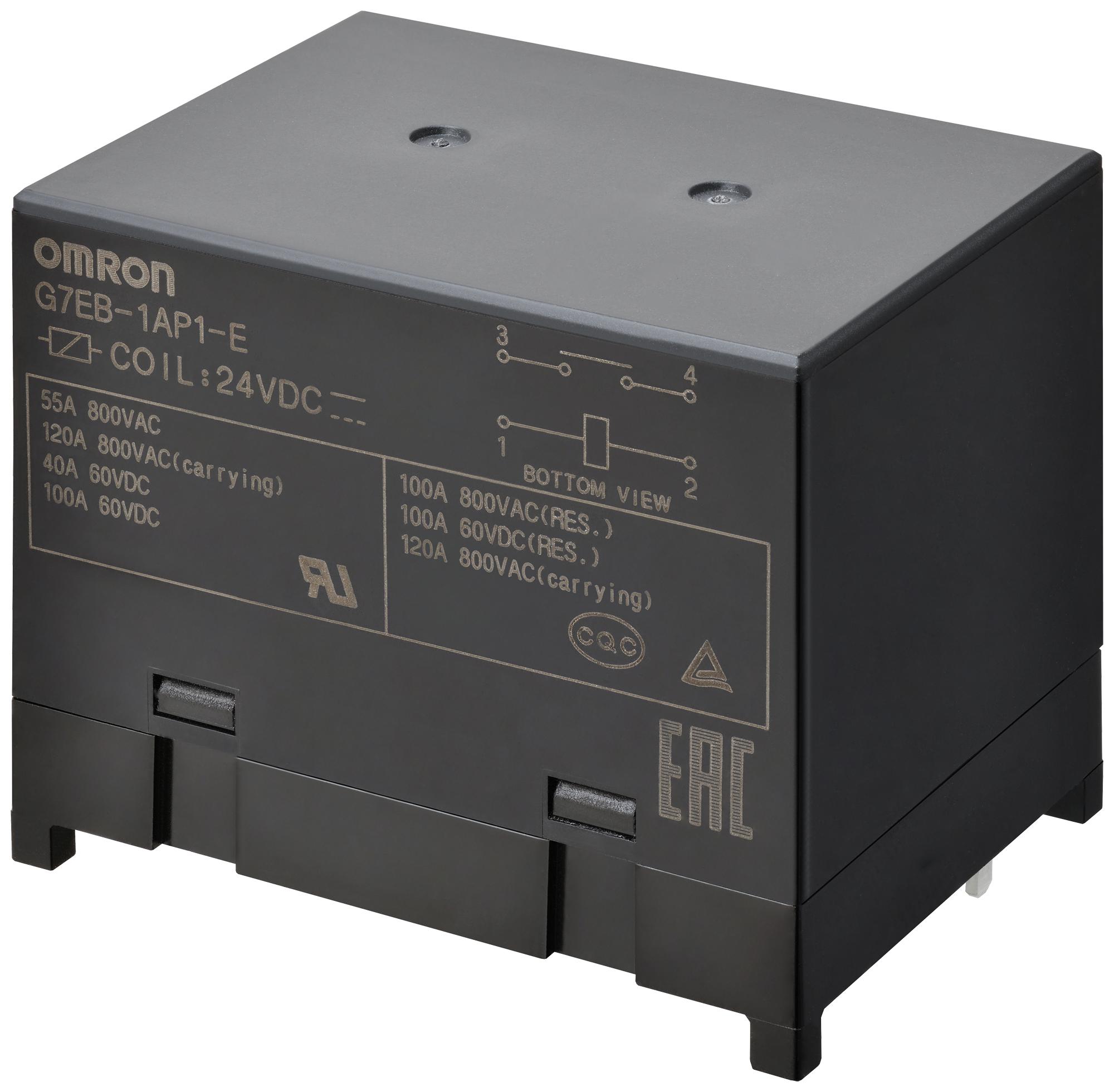 OMRON ELECTRONIC COMPONENTS G7EB-1AP1-E-DC24 Relés De Potencia