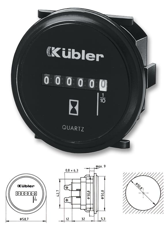 KUEBLER 0.135.200.373 Contadores De Horas