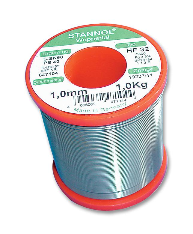 STANNOL HF32 3500 1,0MM 1KG Hilo De Soldadura