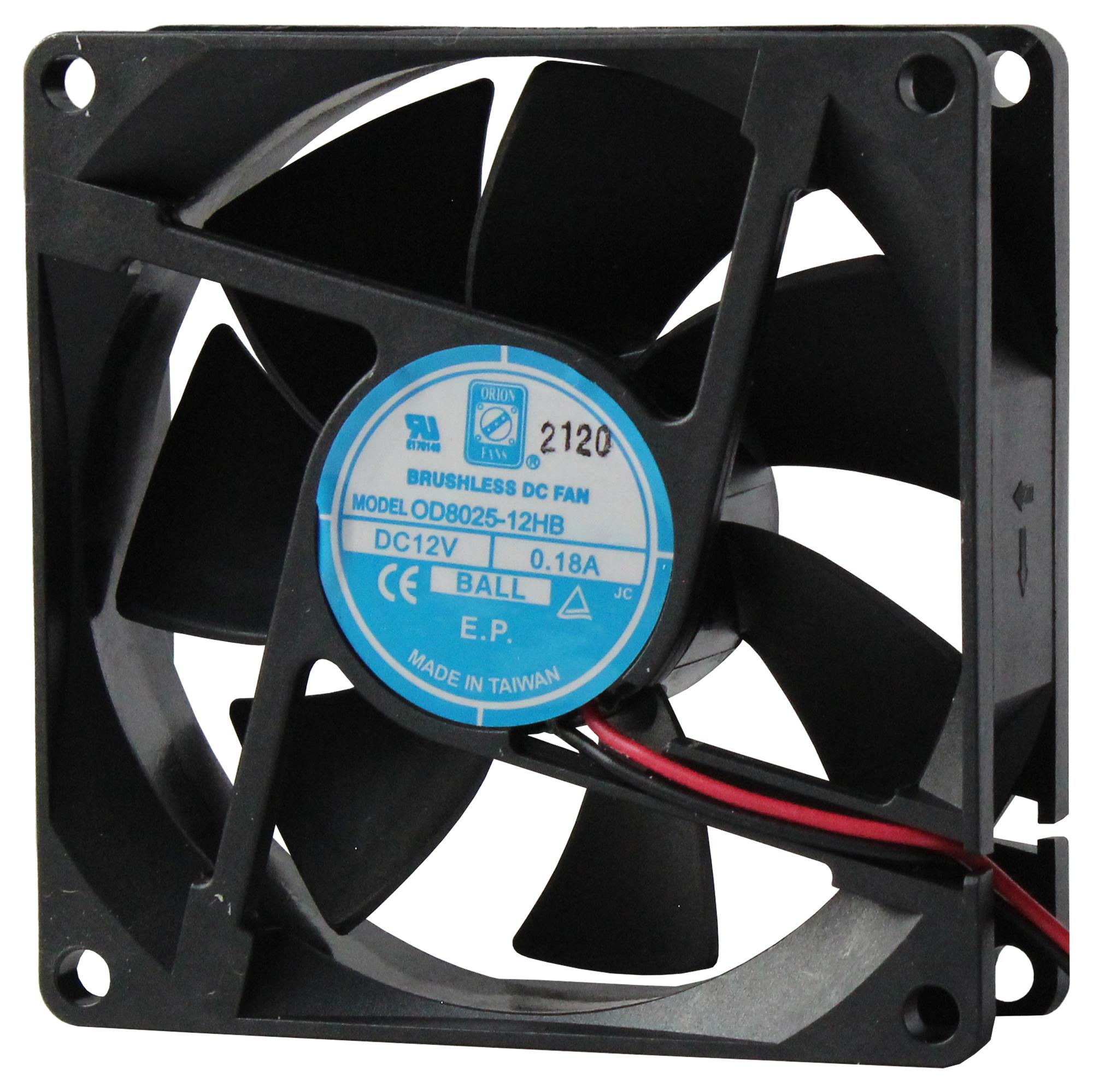 ORION FANS OD8025-12HBIP69K Ventiladores Axiales DC