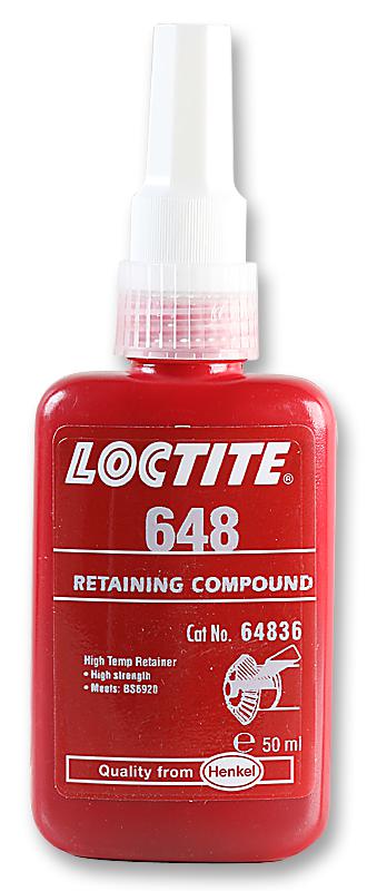 LOCTITE 648, 50ML Compuestos De Retención Y Fijación De Roscas