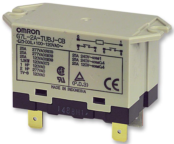 OMRON ELECTRONIC COMPONENTS G7L-2A-TUB-80-CB AC200/240 Relés De Potencia