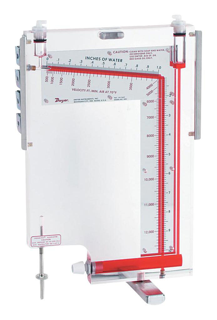 DWYER 400-10-GAGE Anemómetros Y Medidores De Flujo De Aire