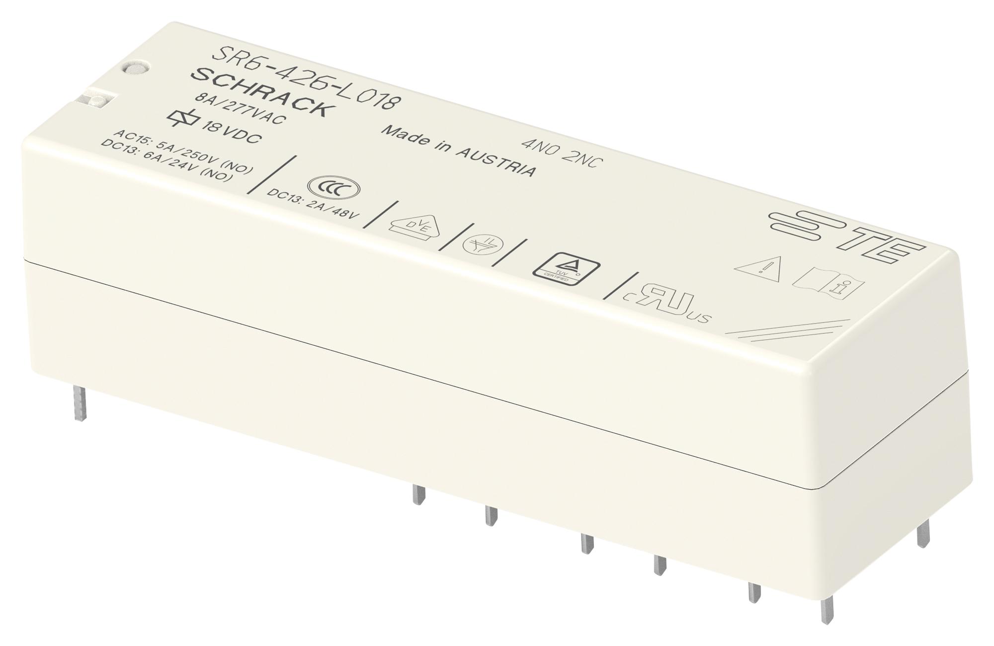 SCHRACK - TE CONNECTIVITY 2-1558737-6 Relés De Potencia