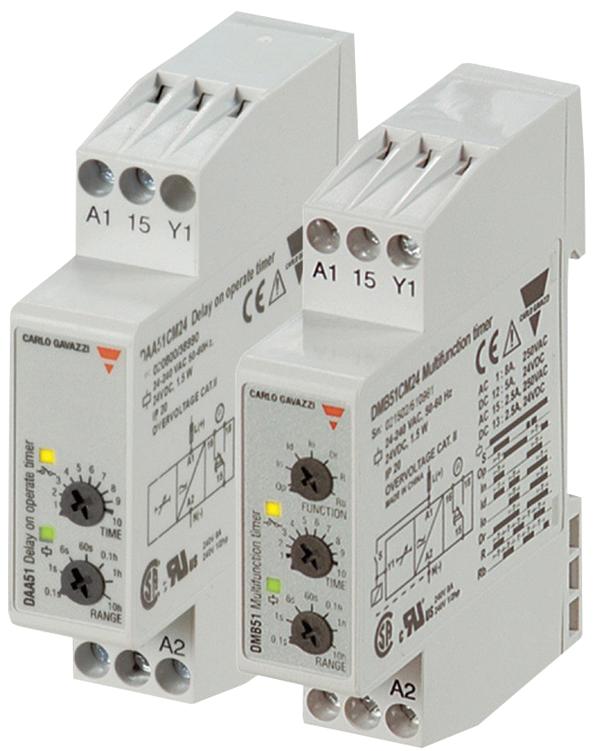 CARLO GAVAZZI DBB51CM2410S Temporizadores Analógicos - Carril DIN