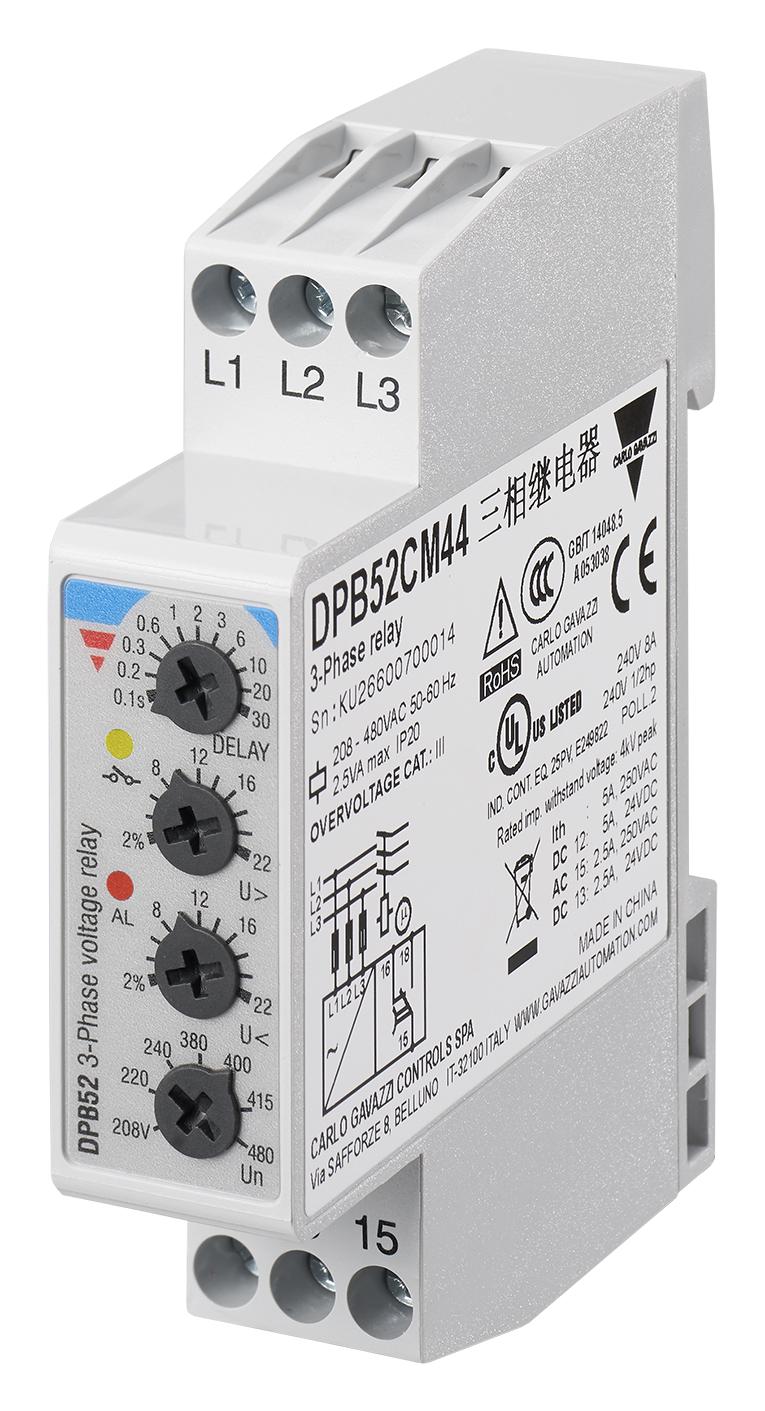 CARLO GAVAZZI DPB52CM44 Relés De Control De Fase