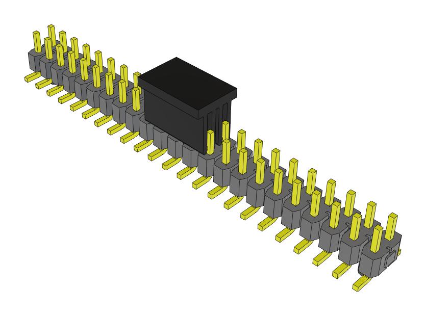 SAMTEC TSM-123-04-F-DV-A-P-FR Conectores De Pines