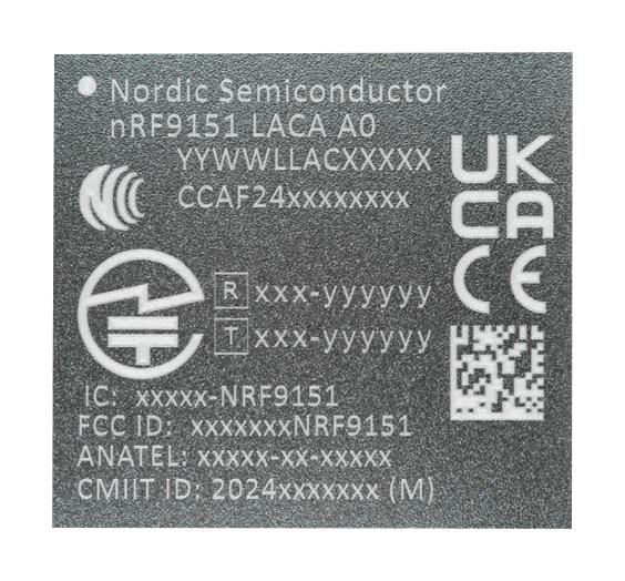 NORDIC SEMICONDUCTOR NRF9151-LACA-R Módulos Y Módems GSM, GPRS, CDMA Y HSPA