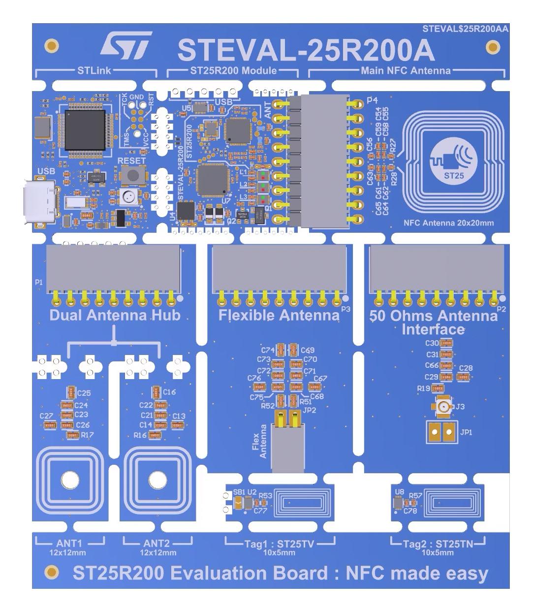 STMICROELECTRONICS STEVAL-25R200SA Kits De Desarrollo RF / IF