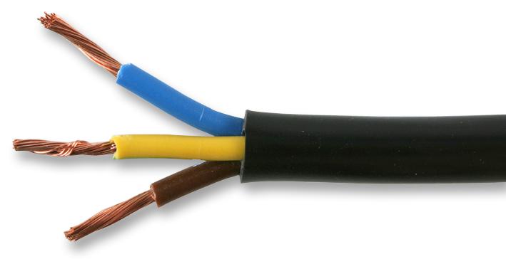 MULTICOMP PRO 3183Y-2.50MMBLK100M Cables Multifilares