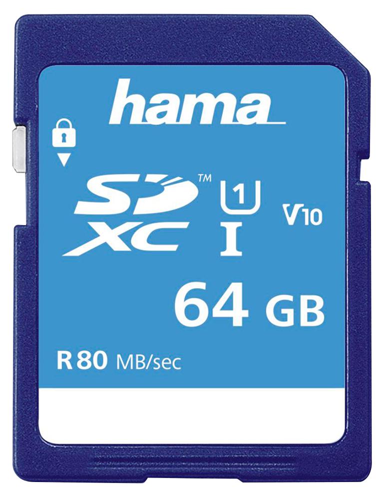 Hama SDXC 64GB memoria flash Classe 10 UHS-I