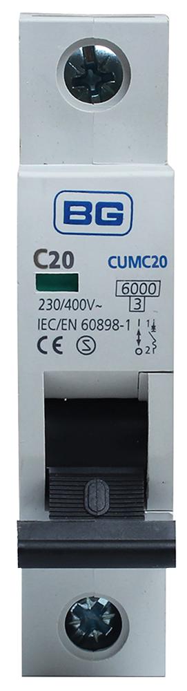 BG ELECTRICAL CUMC20-01 Disyuntores Magnetotérmicos