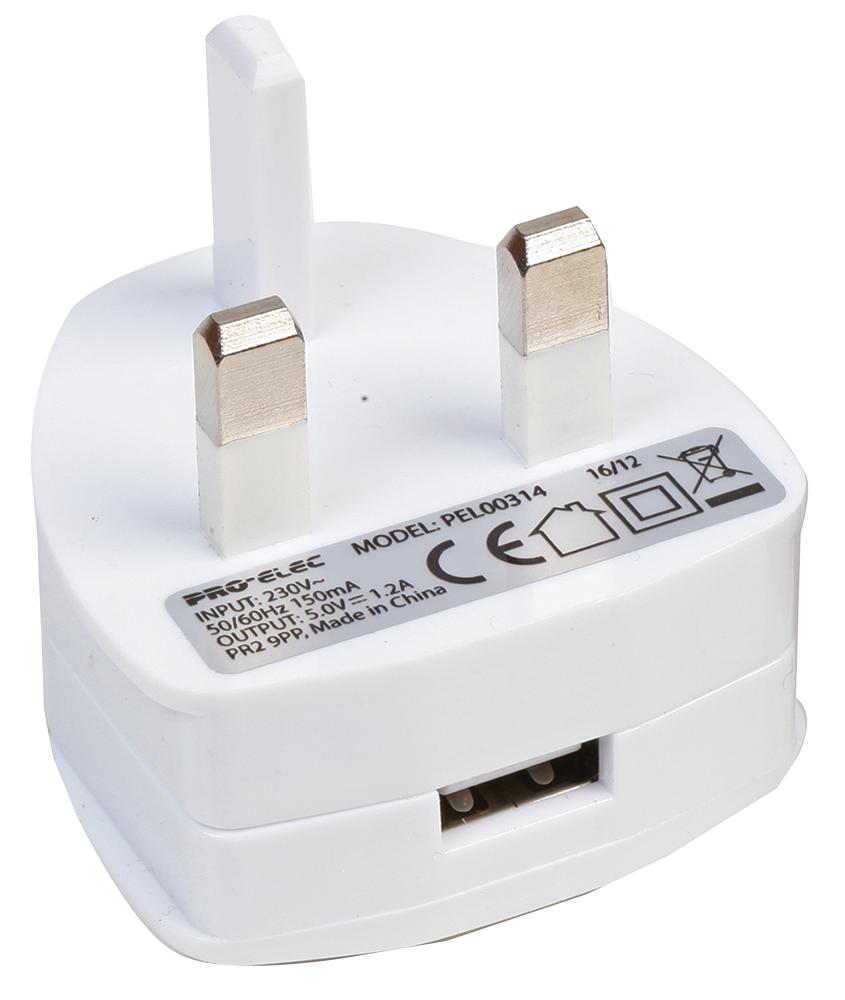 PRO ELEC PEL00314 Convertidores De Adaptador Enchufable Externo (AC / DC)