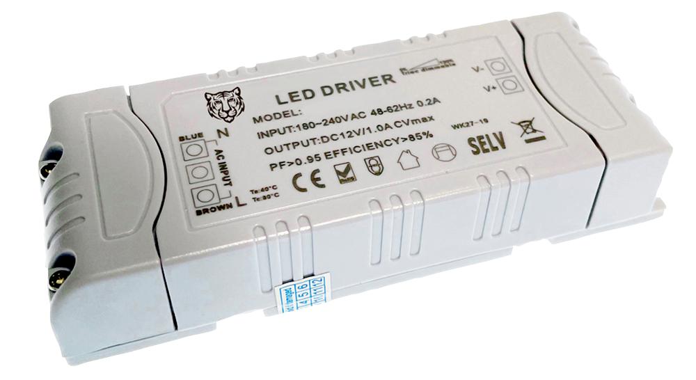 TIGER POWER SUPPLIES LED-DRIVER-12V-12W-DIM Fuentes De Alimentación Para LED AC / DC