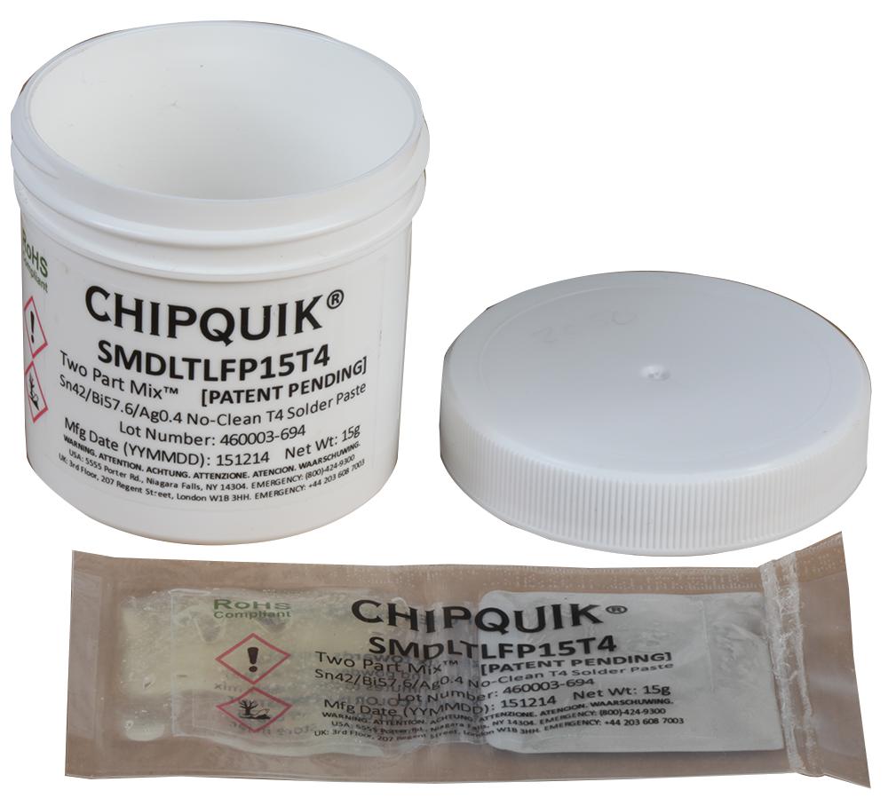 CHIP QUIK SMDLTLFP15T4 Pasta De Soldadura