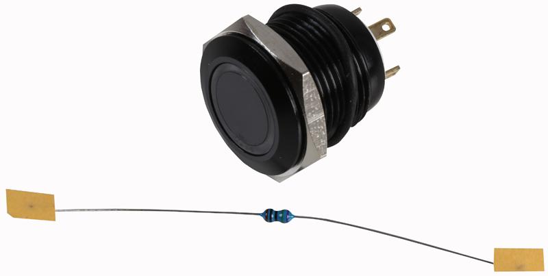 RJS ELECTRONICS RJS1N1-16L-F-R-B-BLK-12V-67J Interruptores Antivandalismo Estándar