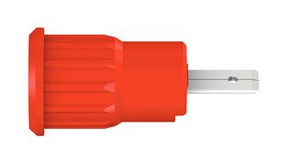 SEB4-F-22 Zócalo 4mm Banana 24A Rojo Montaje en Panel Tipo Staubli aislado