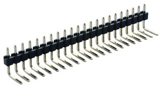 MULTICOMP PRO - MACHO, 1 FILA, ACODADO, 22 VÍAS - 2211R-22G