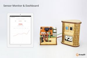 CLOUDIO-SMRTDEV-R-V1 - Placa de Desarrollo Inteligente Grasp.io Cloudio, Complemento para Raspberry Pi, Prototipado IoT