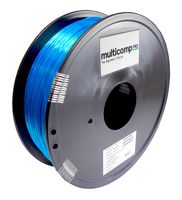 Multicomp Pro Mp007438 3D Filament, Silk Pla, 1.75Mm, 1Kg, Cyan