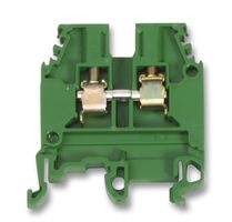 010500127: DIN Rail Mount Terminal Block, 2 Ways, 22 AWG, 10 AWG, 4 mm², Screw, 32 A