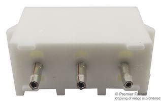 350789-1 - Conector de Pines, Vertical, Cable a Placa, 6.35 mm, 1 Filas, 3 Contactos, Montaje Pasante Recto