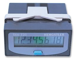 0.731.101: Totalizer, LCD, tico 731.1 Series, 8 Digits, Battery Powered, Contact, Edge Triggering