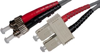 005-308-030-01B: Fibre Optic Cable, Multimode, 125 µm, SC-ST, 9.84 ft/3 m