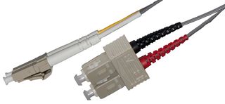 005-322-010-01B: Fibre Optic Cable, Multimode, 125 µm, SC-LC, 3.28 ft/1 m