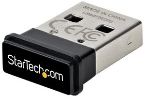 StarTech.com USB Bluetooth 5.0 Adapter, USB Bluetooth Dongle Receiver for PC/Computer/Laptop/Keyboard/Mouse/Headsets, Range 33ft/10m, EDR (USBA-BLUETOOTH-V5-C2) - network adapter - USB