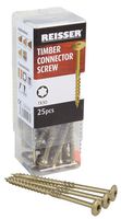Reisser Tcn60080B Timber Connector Screws 6 X 80 (25Pk)