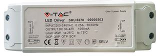 6270: Flicker-Free LED Panel Driver, 45W, 1050mA, 42V